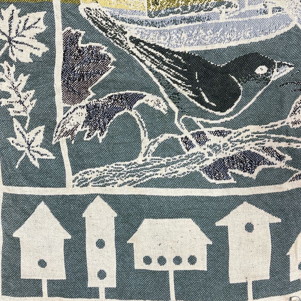 vintageラグ ブランケット マルチカバー タペストリー カーディナルバード 小鳥 アニマル Rug Blanket Bird 3589