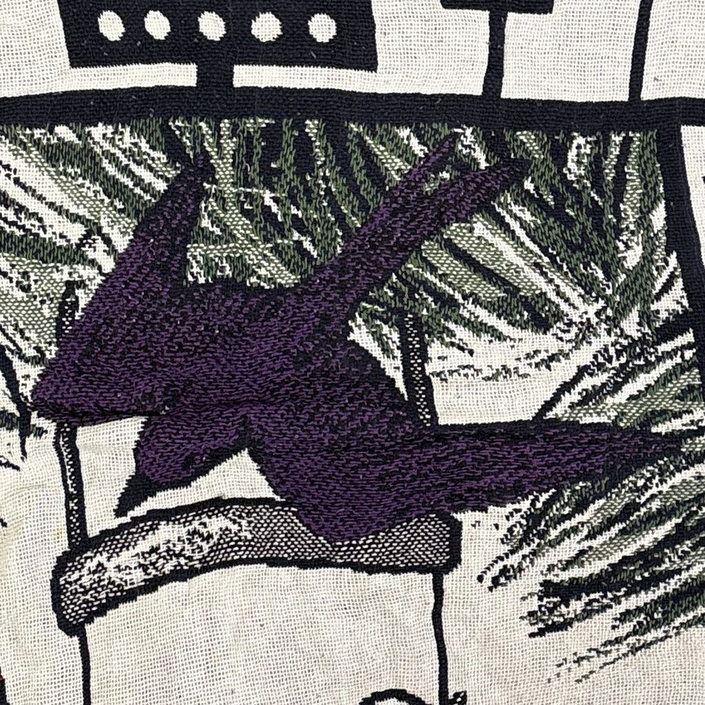 vintageラグ ブランケット マルチカバー タペストリー カーディナルバード 小鳥 アニマル Rug Blanket Bird 3589