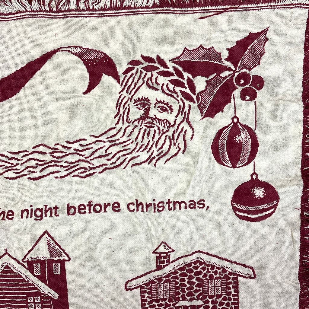 vintageラグ ブランケット マルチカバー タペストリー クリスマス