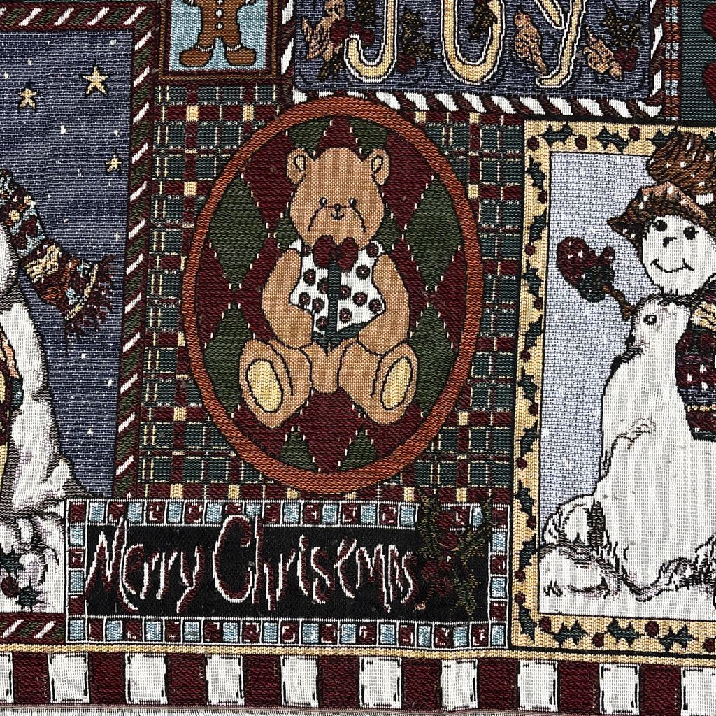 vintageラグ ブランケット マルチカバー タペストリー クリスマス