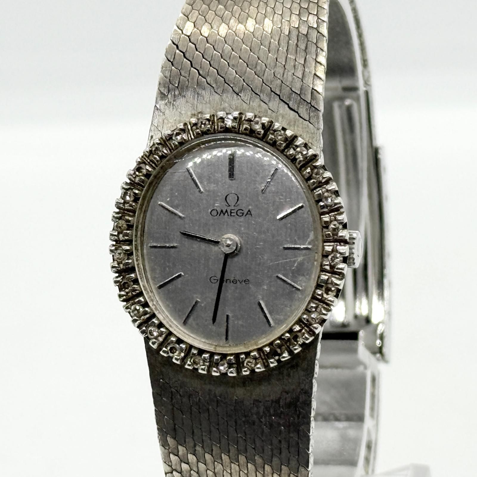 OMEGA オメガ Geneve ジュネーブ シルバー 手巻き レディース 腕時計 稼働品 91,190円