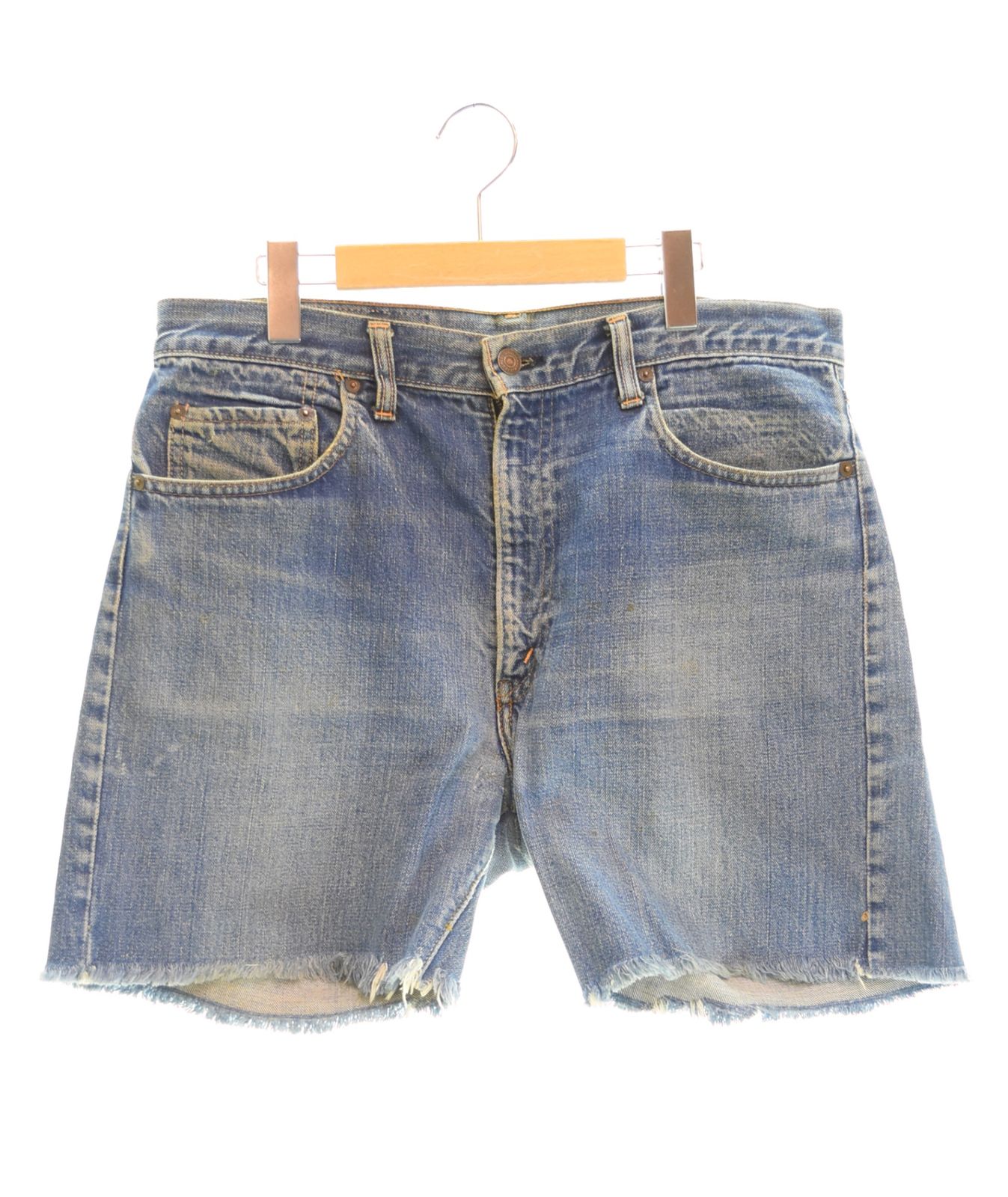 リーバイス Levi's 60s BIGE デカ文字 505 カットオフ 42TALON ボタン裏 5 ウォッチポケット裏シングル 並行ステッチ ハーフパンツ ブルー 103MB-1105 26,499円