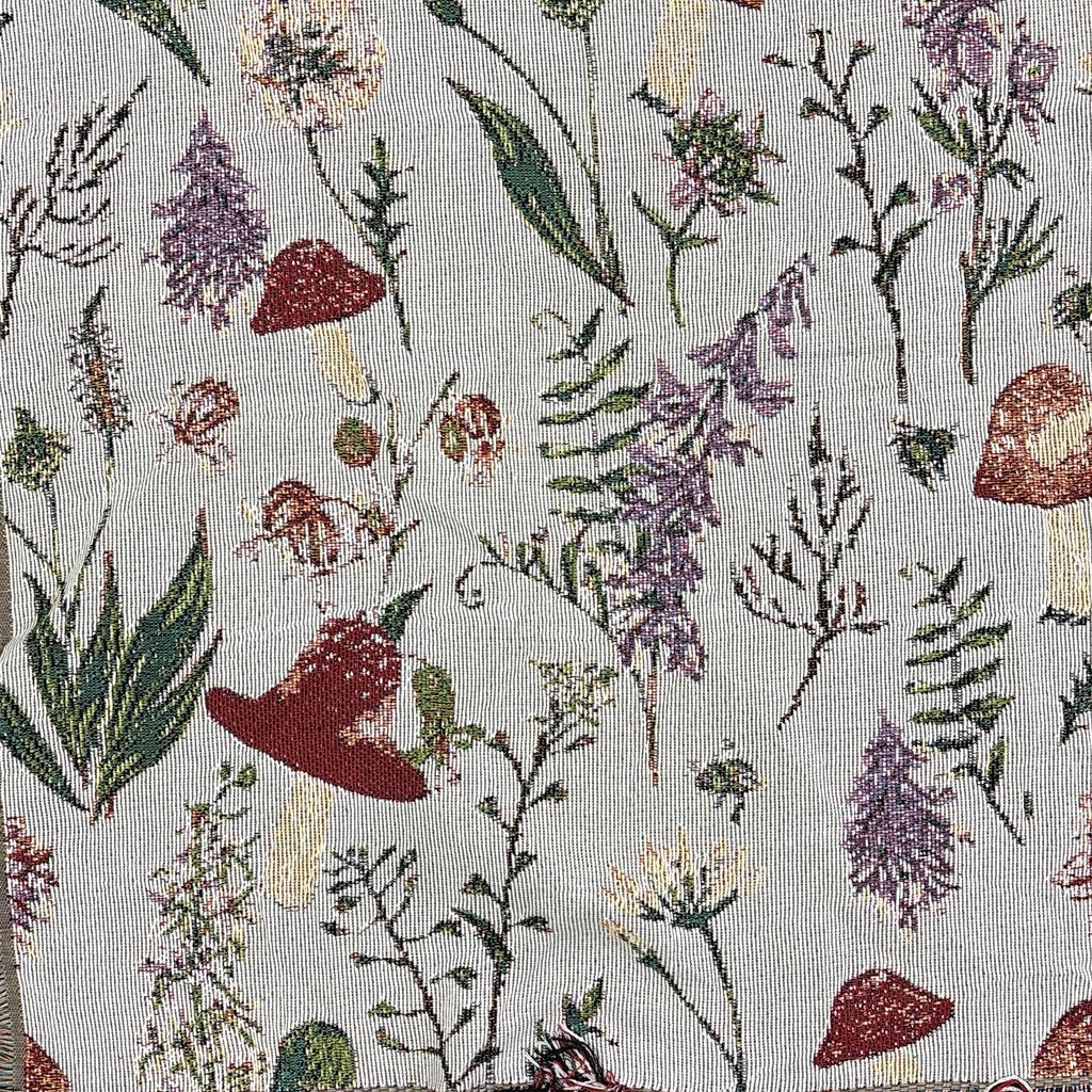 【超メルカリ市限定価格】Flower RUG illustrated flora vintageラグ ブランケット マルチカバー タペストリー フラワー 花