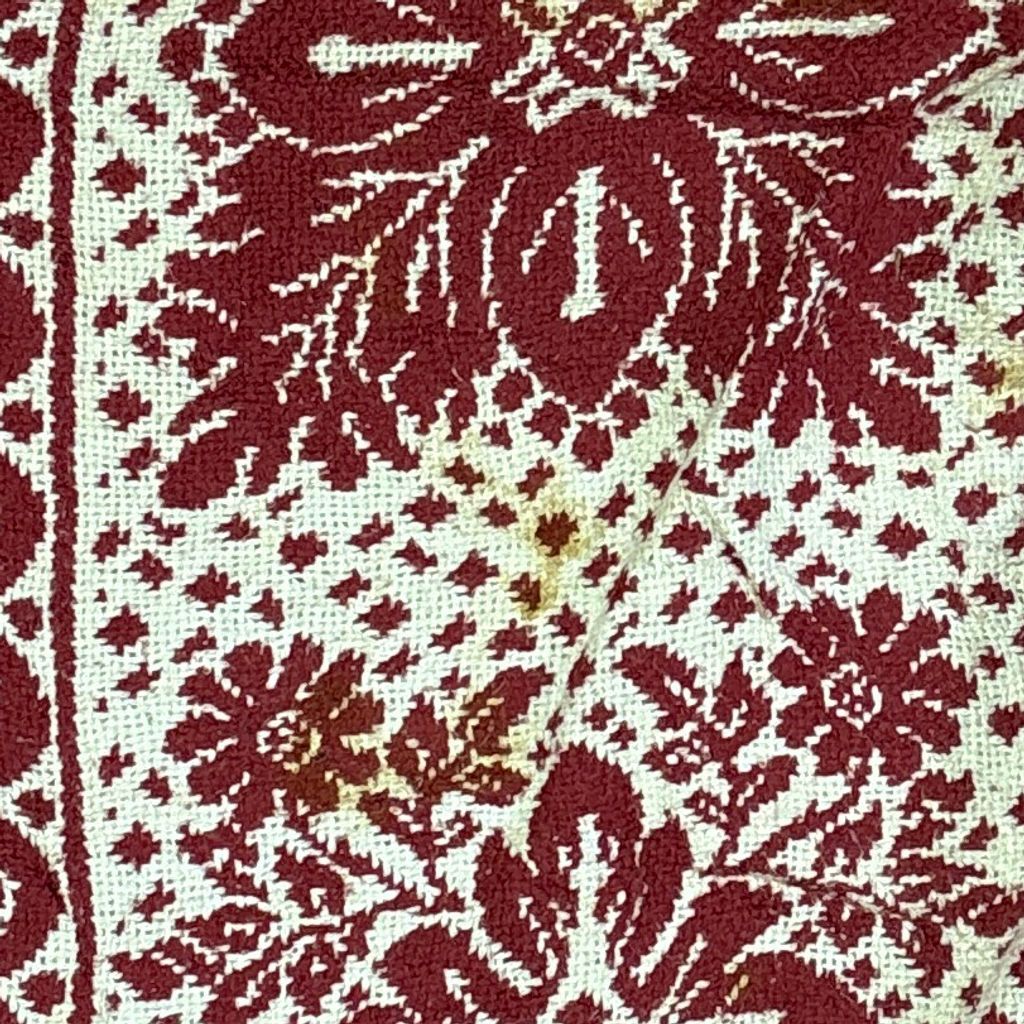 vintageラグ ブランケット マルチカバー タペストリー フラワー 花