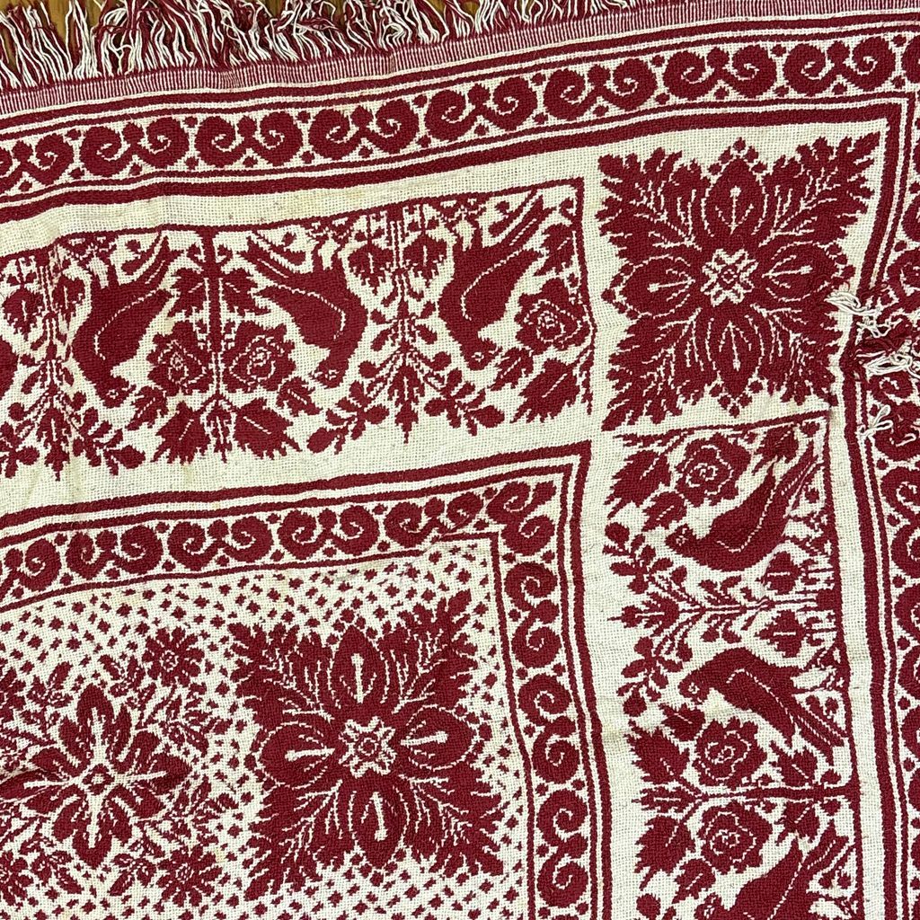 vintageラグ ブランケット マルチカバー タペストリー フラワー 花