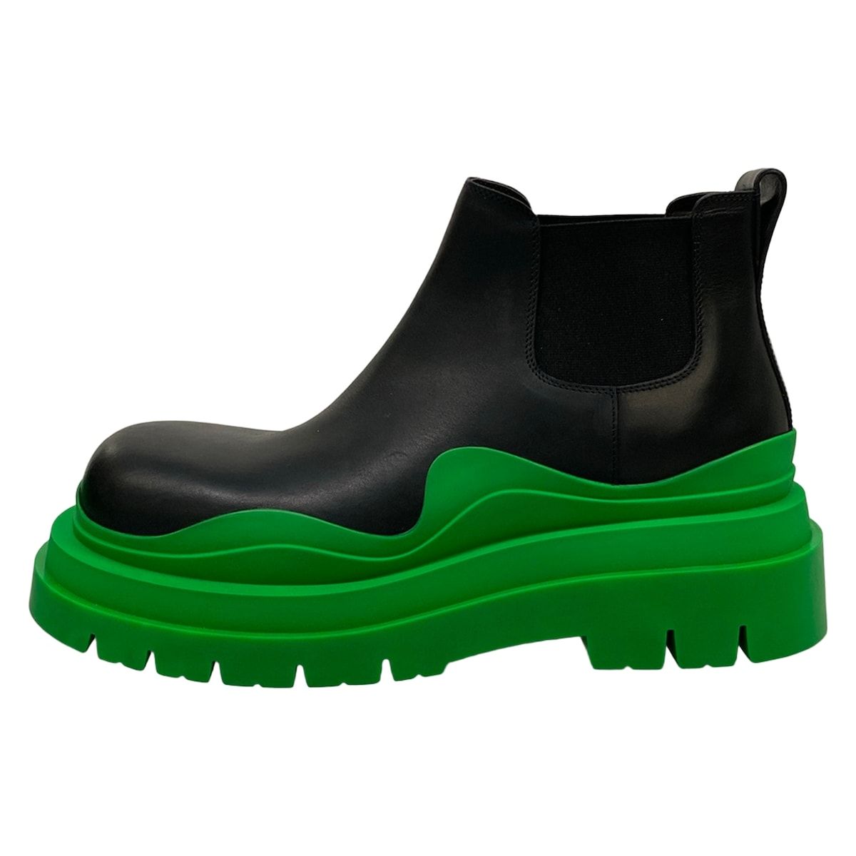 BOTTEGA VENETA (Bottega Veneta) Short Boots 43 Mens - Black x Green Side Gore Leather