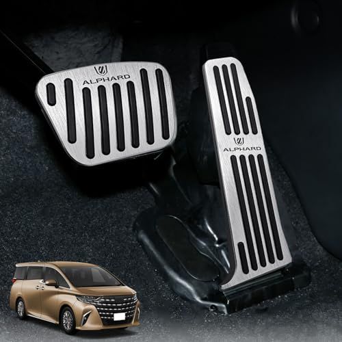 【全新開発ロゴ】HUDIY 新型 アルファード 40 系 AAHH40W AAHH45W (2023年6月?現行) アルミ合金 ペダル ブレーキペダル アクセルペダル フットレスト 取付簡単 防キズ 防汚れ 安全運転 内装 カスタム 説書付き 68b71648