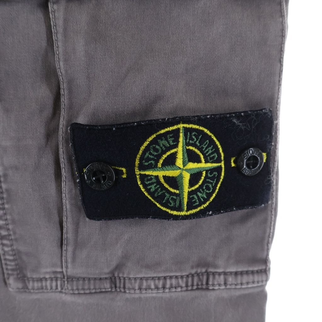 STONE ISLAND (ストーンアイランド) Straight-Leg Cargo Trousers ロゴ
