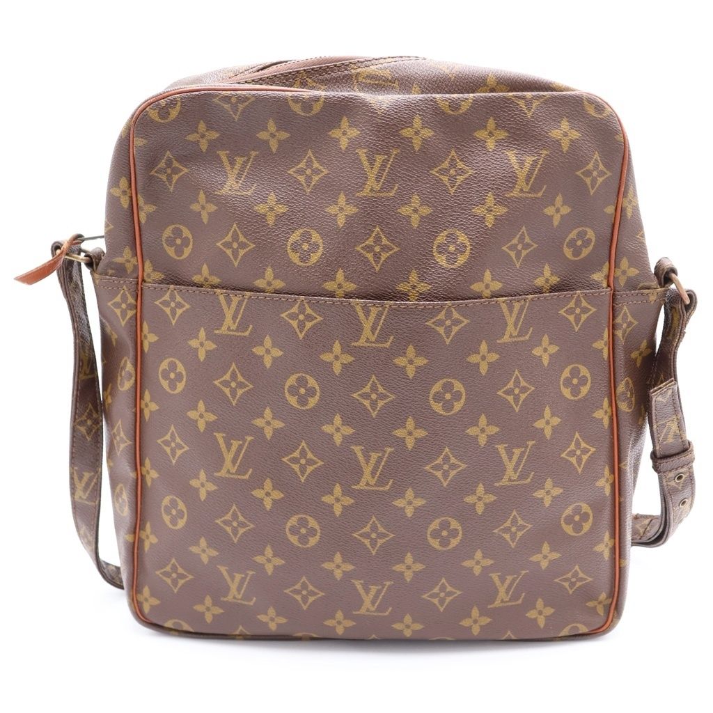 LOUIS VUITTON (ルイヴィトン) ヴィンテージ モノグラム マルソー PVC レザー ショルダーバッグ ブラウン M40264