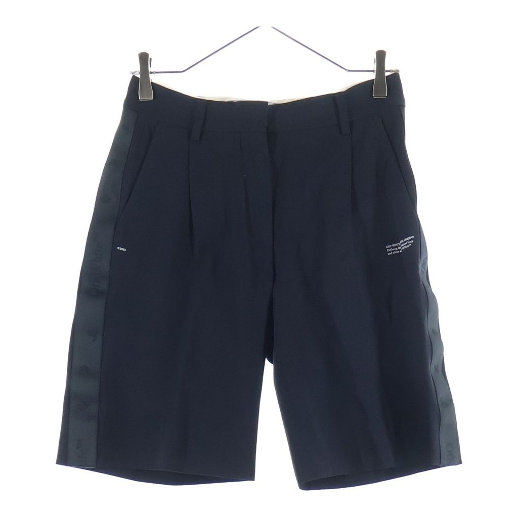 OFF-WHITE (オフホワイト) 20AW Formal Shorts サイドロゴ ハーフパンツ ショーツ ブラック OWCA110E20FAB001 17,013円