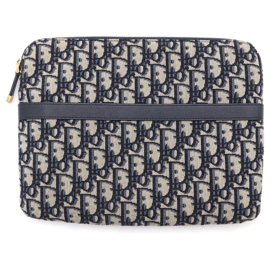 Christian Dior (クリスチャンディオール) クラッチバック トラベルキット オーブリーク ジャカード ネイビー S5476CTZQ 26,950円