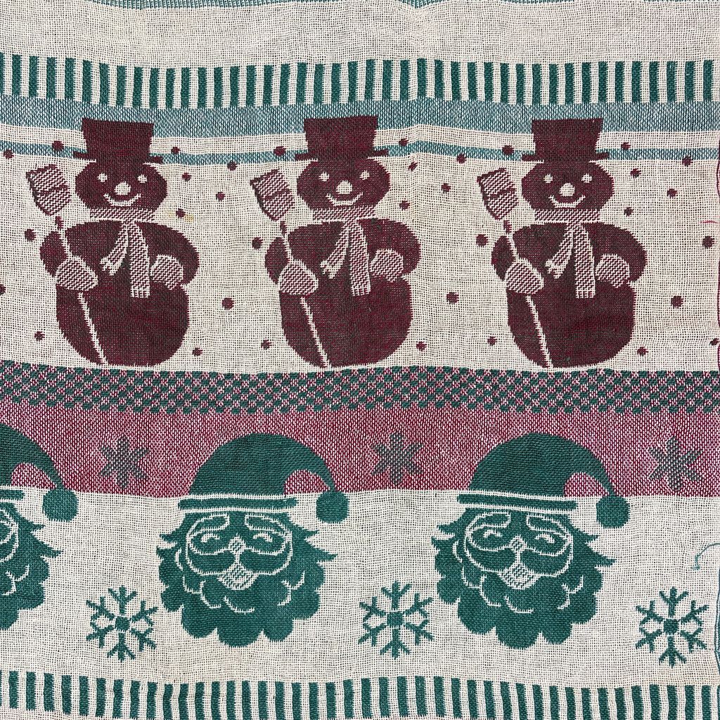 ヴィンテージラグ クリスマス柄 リバーシブル 雪だるま トナカイ ツリー vintageラグ ブランケット マルチカバー タペストリー サンタ トナカイ