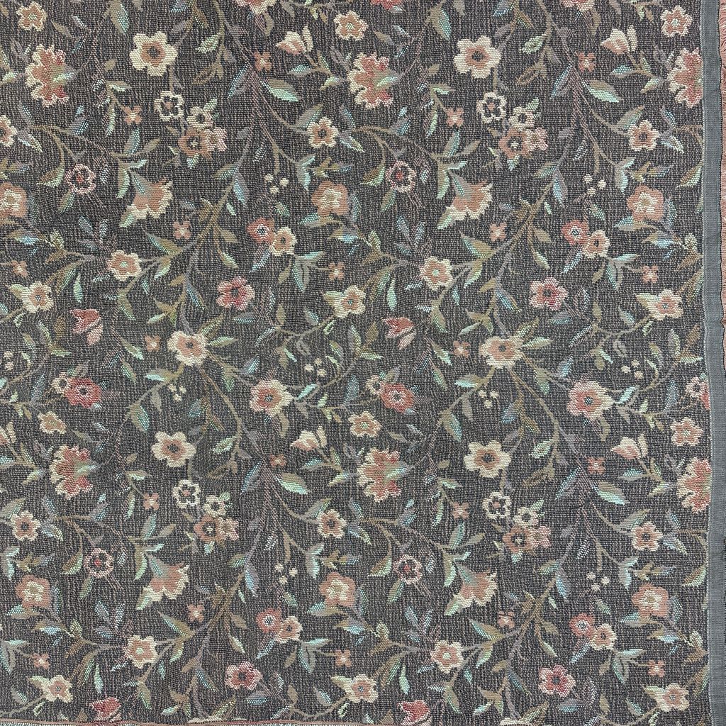 vintageラグ ブランケット マルチカバー タペストリー フラワー 花