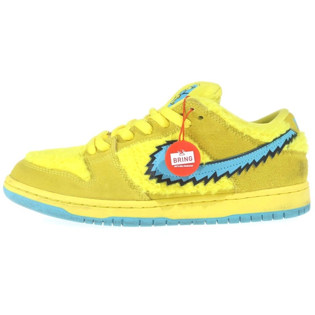 NIKE SB (ナイキエスビー) ×Grateful Dead DUNK LOW YELLOW BEAR グレイトフルデッド ダンク イエローベア ローカットスニーカー イエロー US9.5/27.5cm CJ5378-700