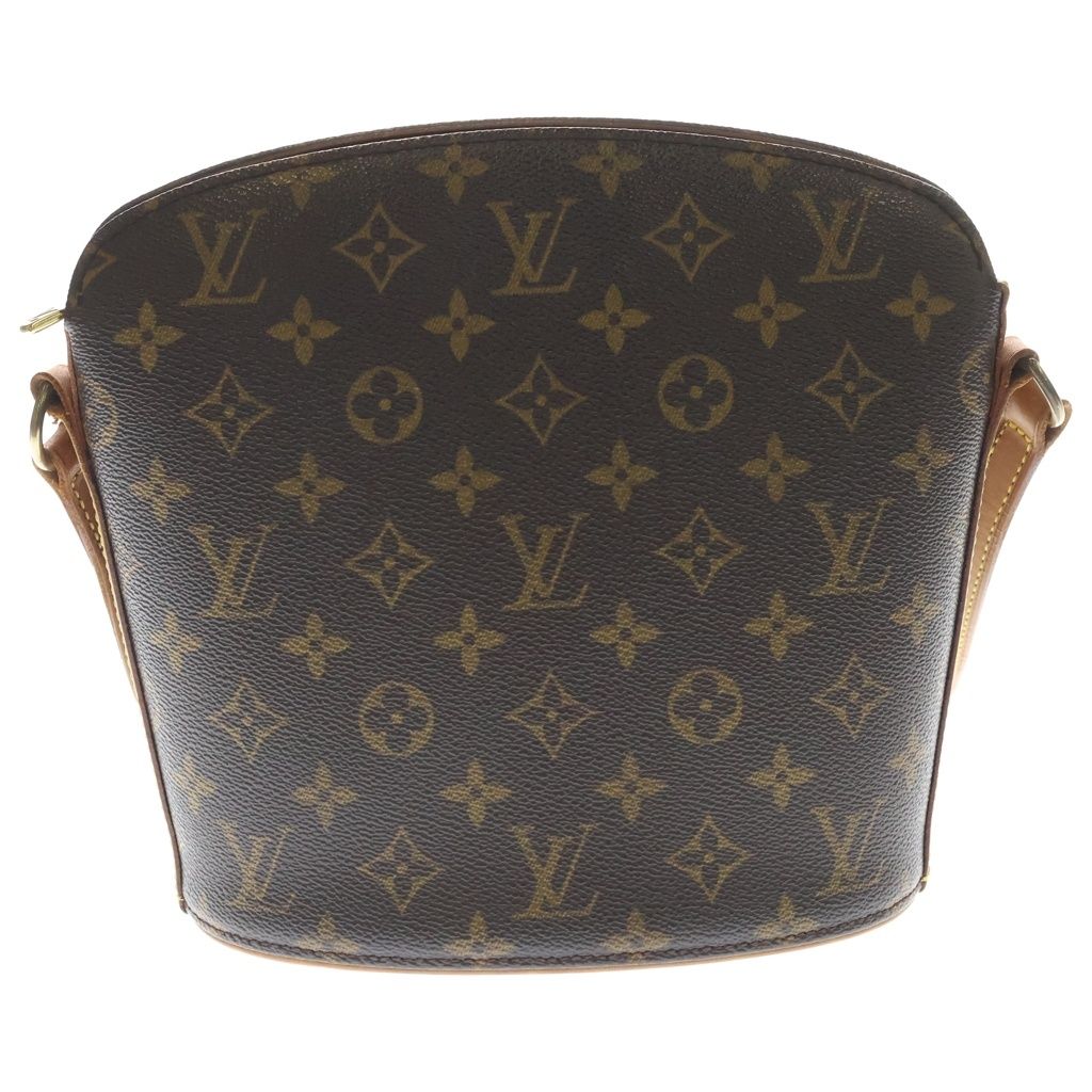LOUIS VUITTON (ルイヴィトン) モノグラム ドルーオ ショルダーバッグ ブラウン レザー×PVC M51290 ゴールド金具