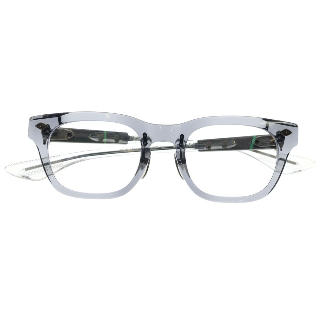 CHROME HEARTS (クロムハーツ) BAGGINS-A バギンス スクエアフレーム クリア アイウェア 51□22-152 GR-CRYS