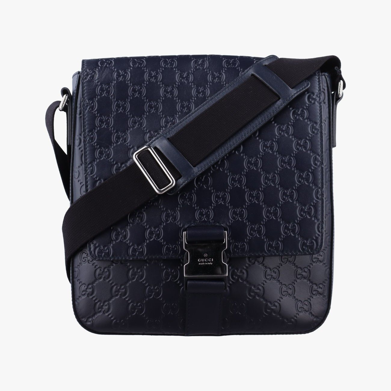 グッチGucciGGプラス GGスプリーム ネイビー レザー 406368 G021229625