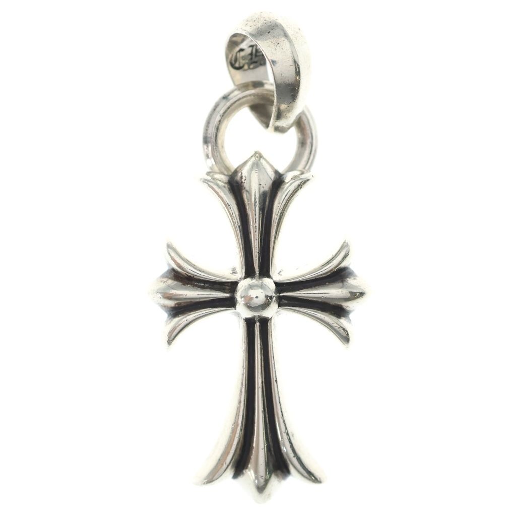 CHROME HEARTS (クロムハーツ) CH CRS SML W/BALE Wベイル スモールCHクロス ペンダントトップ シルバー BCA218