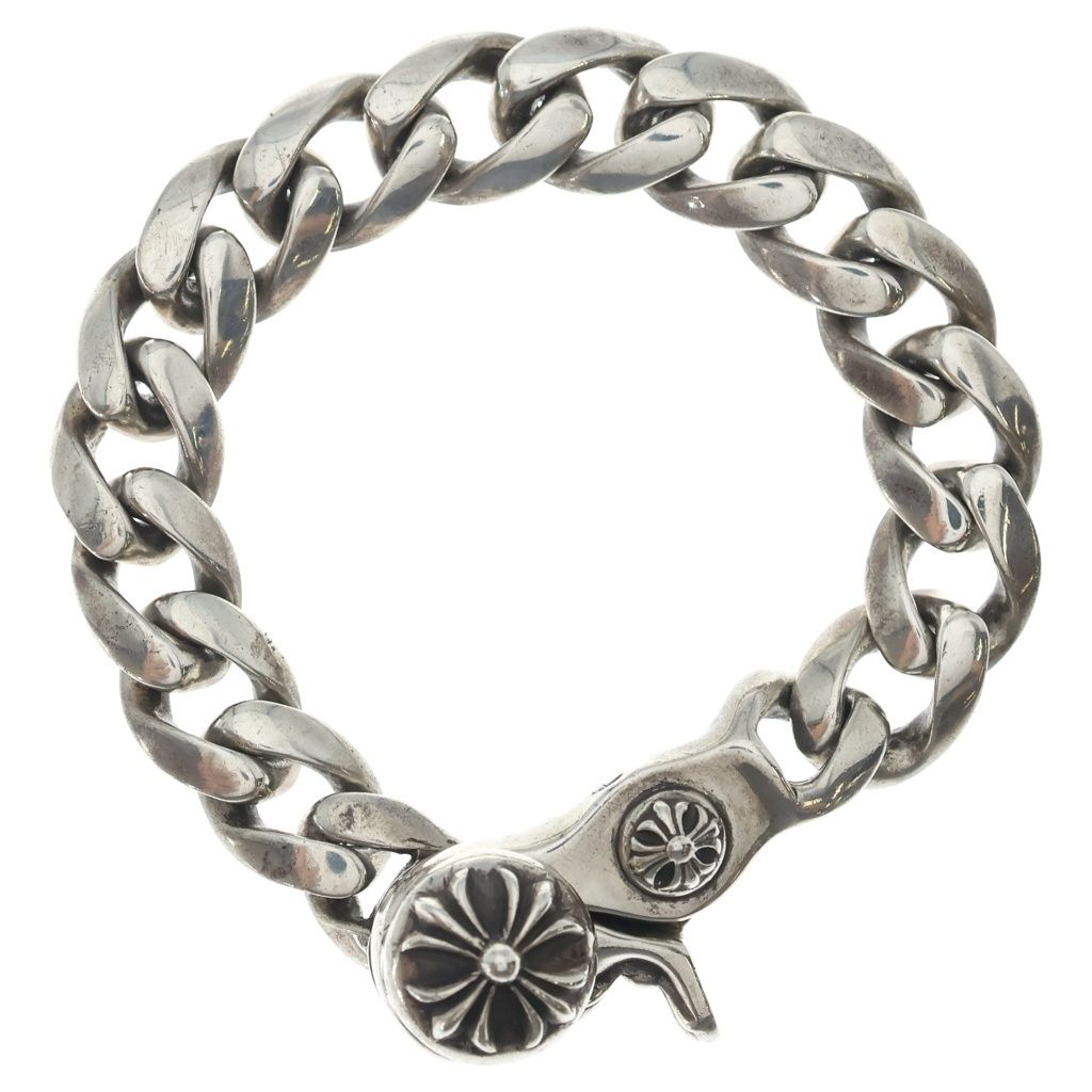 CHROME HEARTS (クロムハーツ) CLSC CHN LNK クラシックリンククリップブレスレット 15リンク シルバー BCA138 297,000円