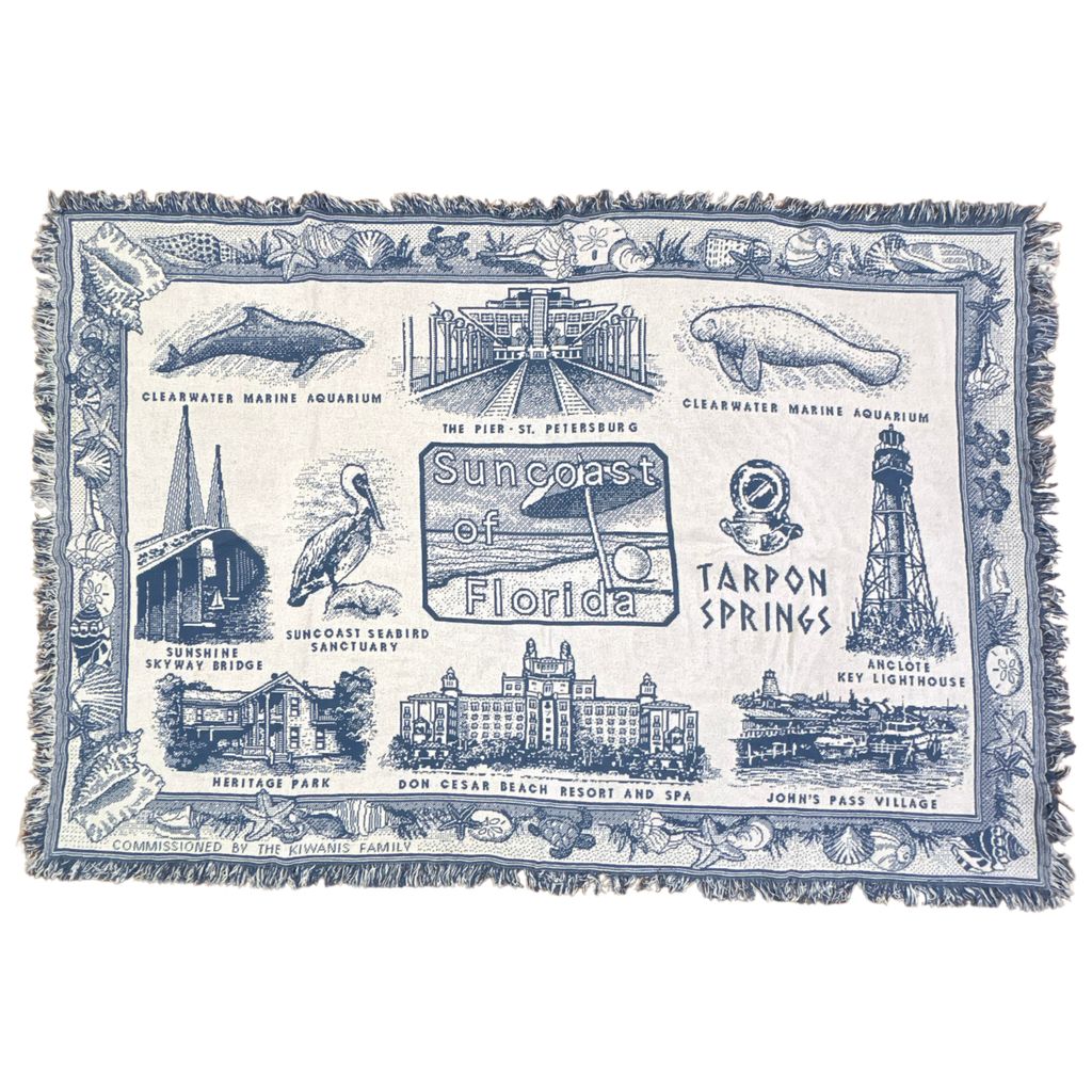 vintageラグ ブランケット マルチカバー タペストリー フロリダ サンコースト 名所 シンボル Rug Blanket Florida 3597 6,240円