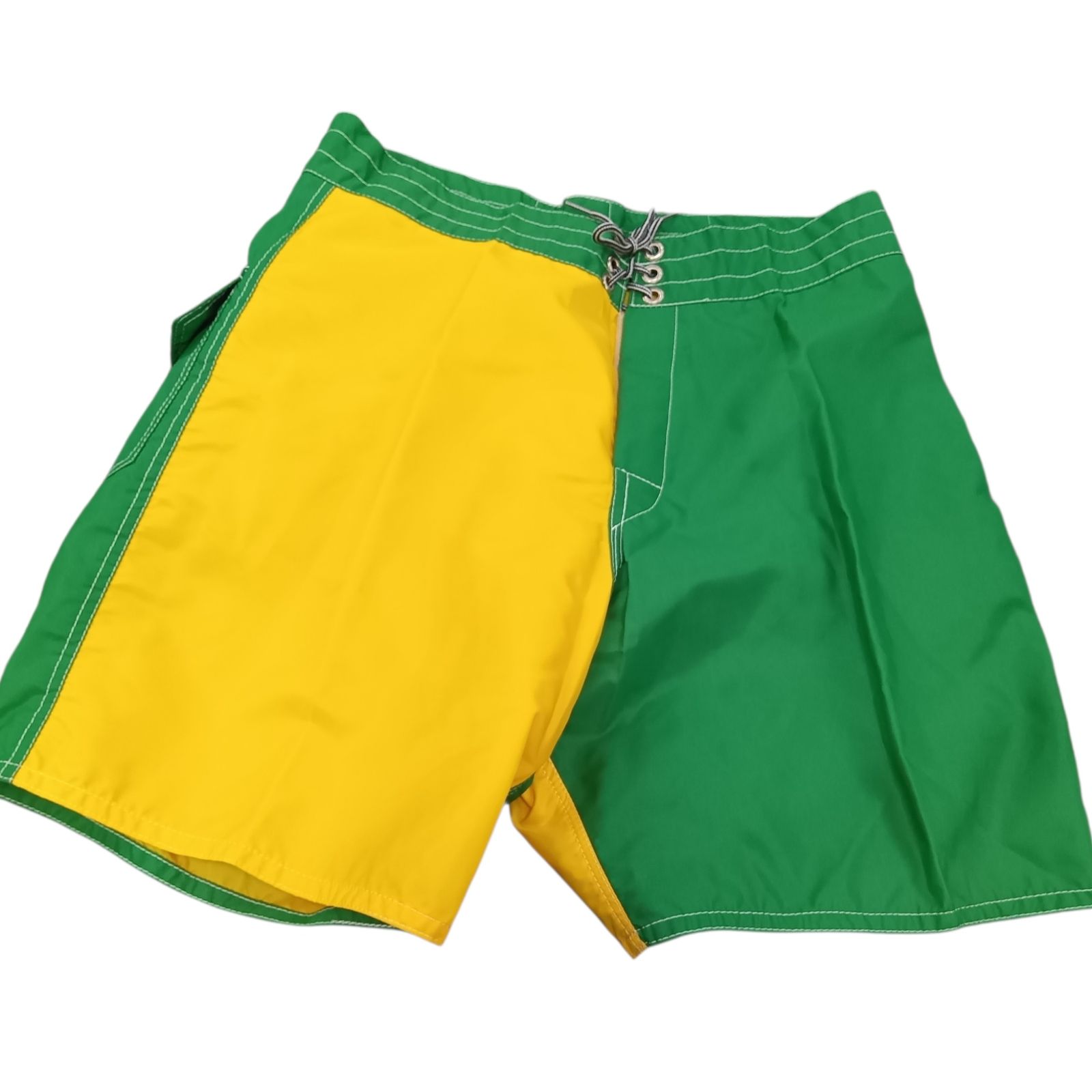 未使用 BIRDWELLバードウェル BEACH BRITCHES ビーチ・ブリッチズ アメリカ製 ボードショーツ サーフ サイズ表記34 グリーン イエロー 緑 黄色 系 レジャー用 J15290RK 10,780円
