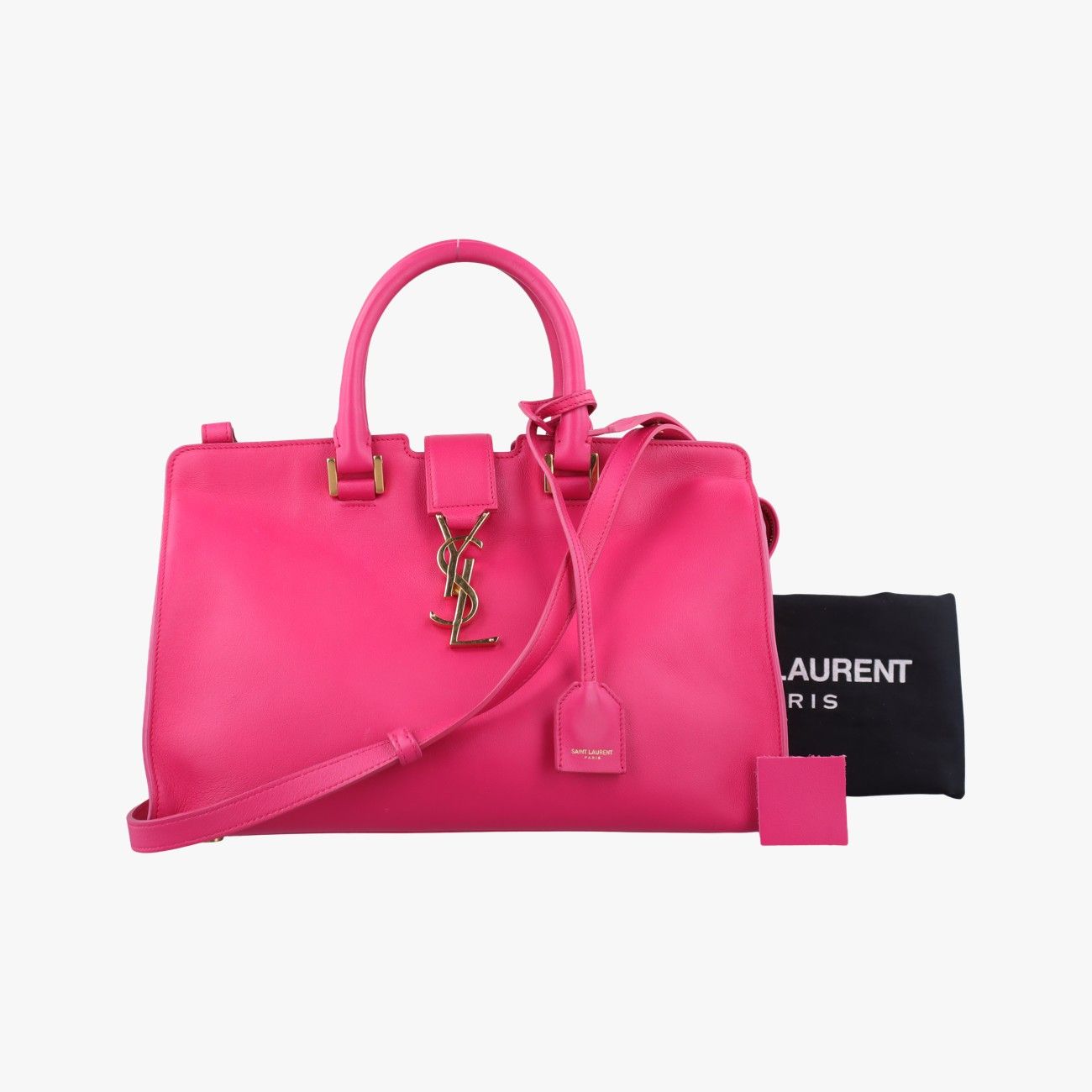イヴサンローランYves Saint Laurentベイビーカバス ローズ レッド レザー 394461 LTH394461.0715