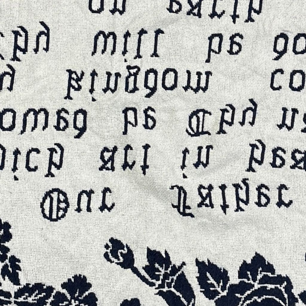 美品◆ヴィンテージラグ 聖書 主の祈り ゴブラン USA製 大判 タペストリー vintageラグ ブランケット マルチカバー タペストリー キリスト教 主の