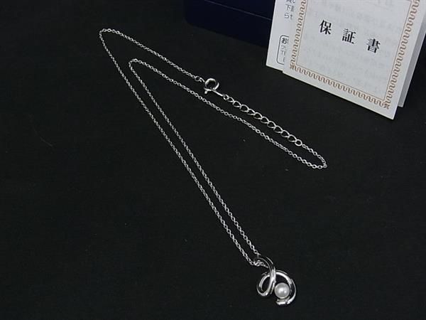 □新品同様□ TASAKI タサキ 本真珠 アコヤ真珠 パール約4mm SV925