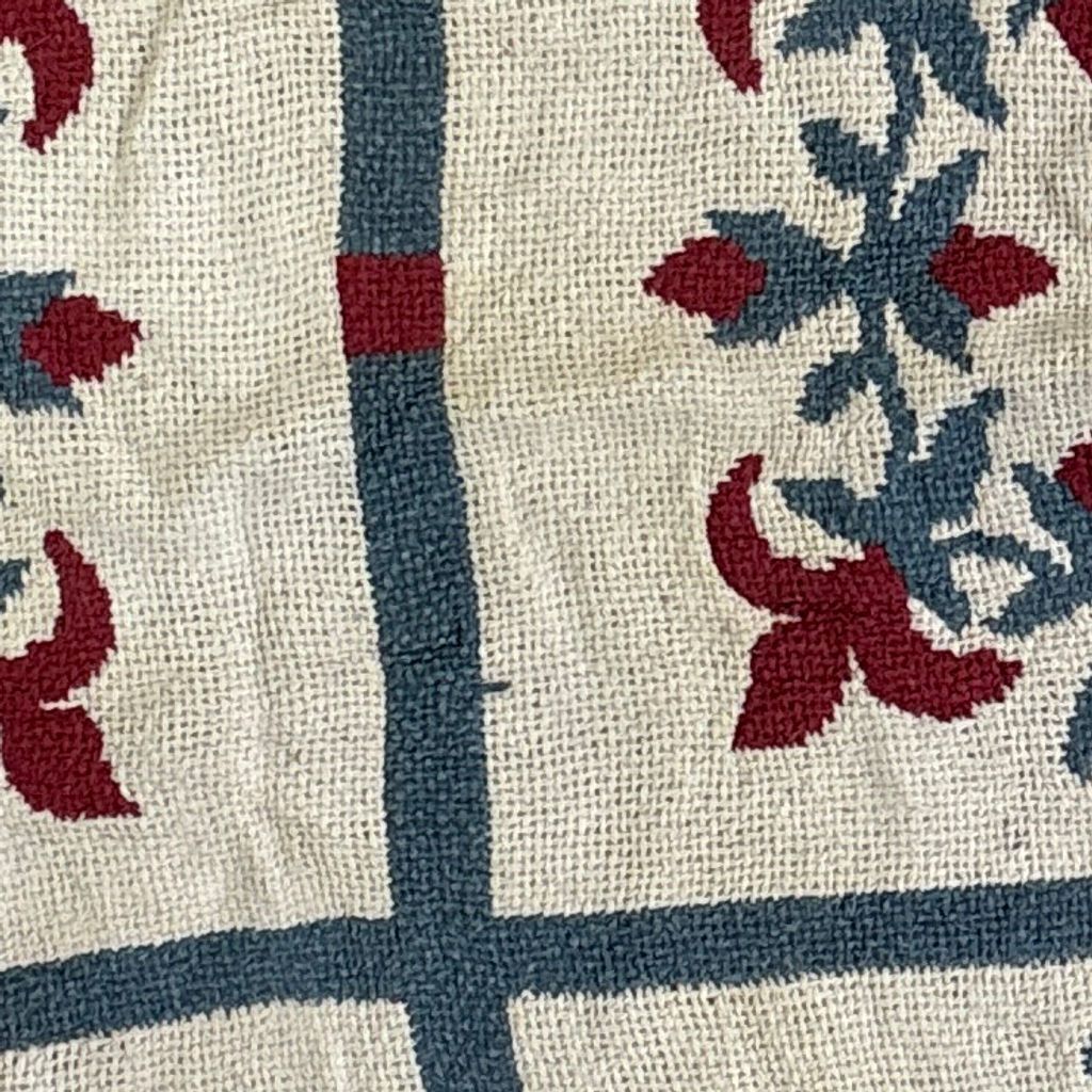 vintageラグ ブランケット マルチカバー タペストリー フラワー 花