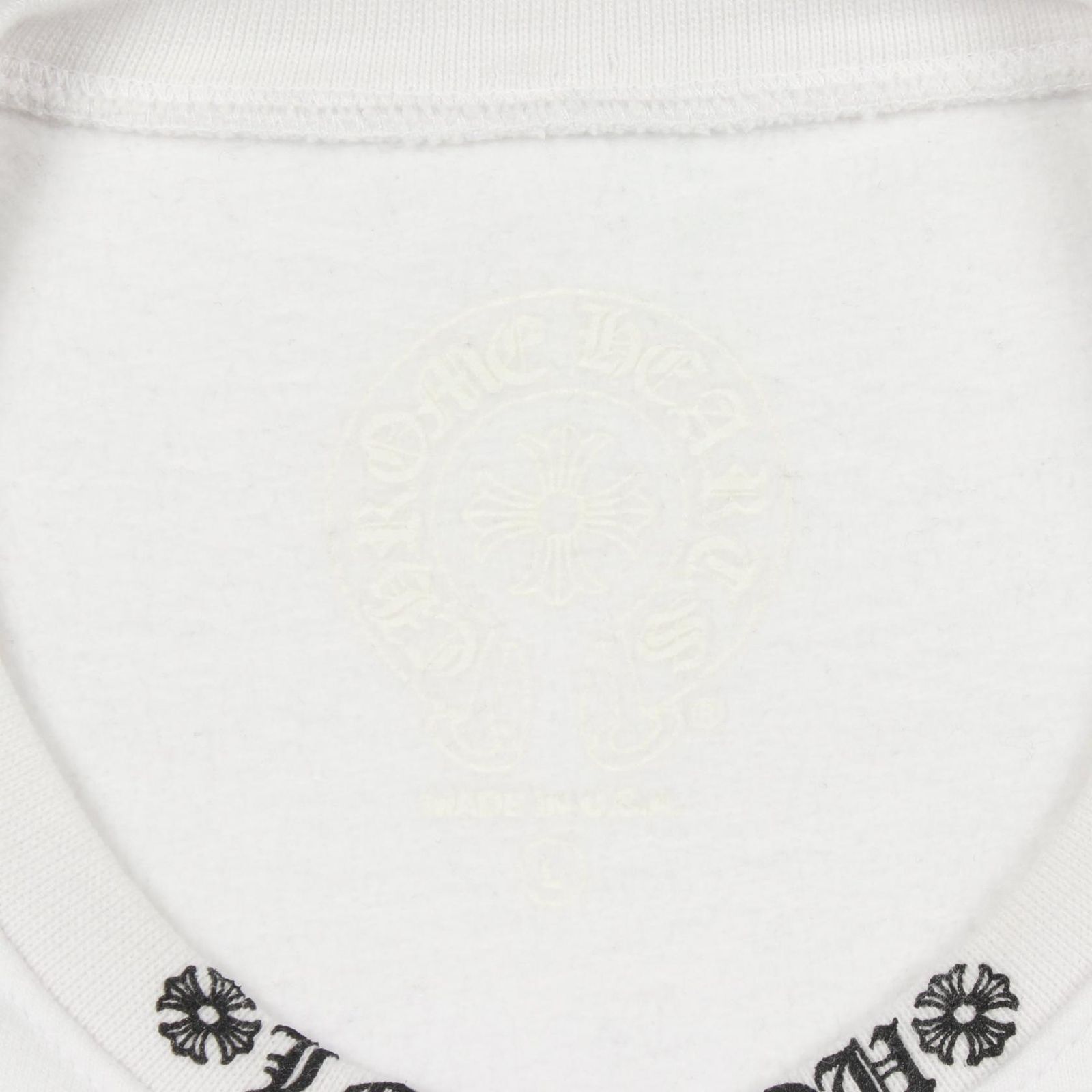 CHROME HEARTS クロムハーツ ネックロゴ アームフローラル スウェット