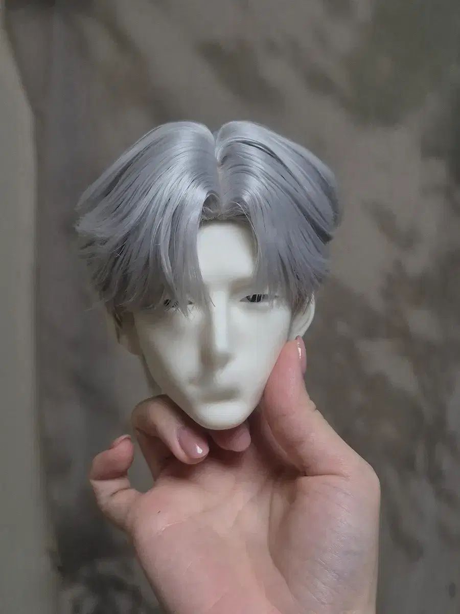bjd 75 旧官 HEAD 用 SD - 大きな SD サイズ 銀髪 SETTING WIG 11,362円