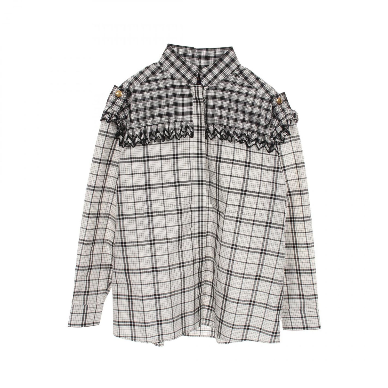 LOUIS VUITTON ルイ・ヴィトン チェック レース 長袖 その他トップス 91,190円