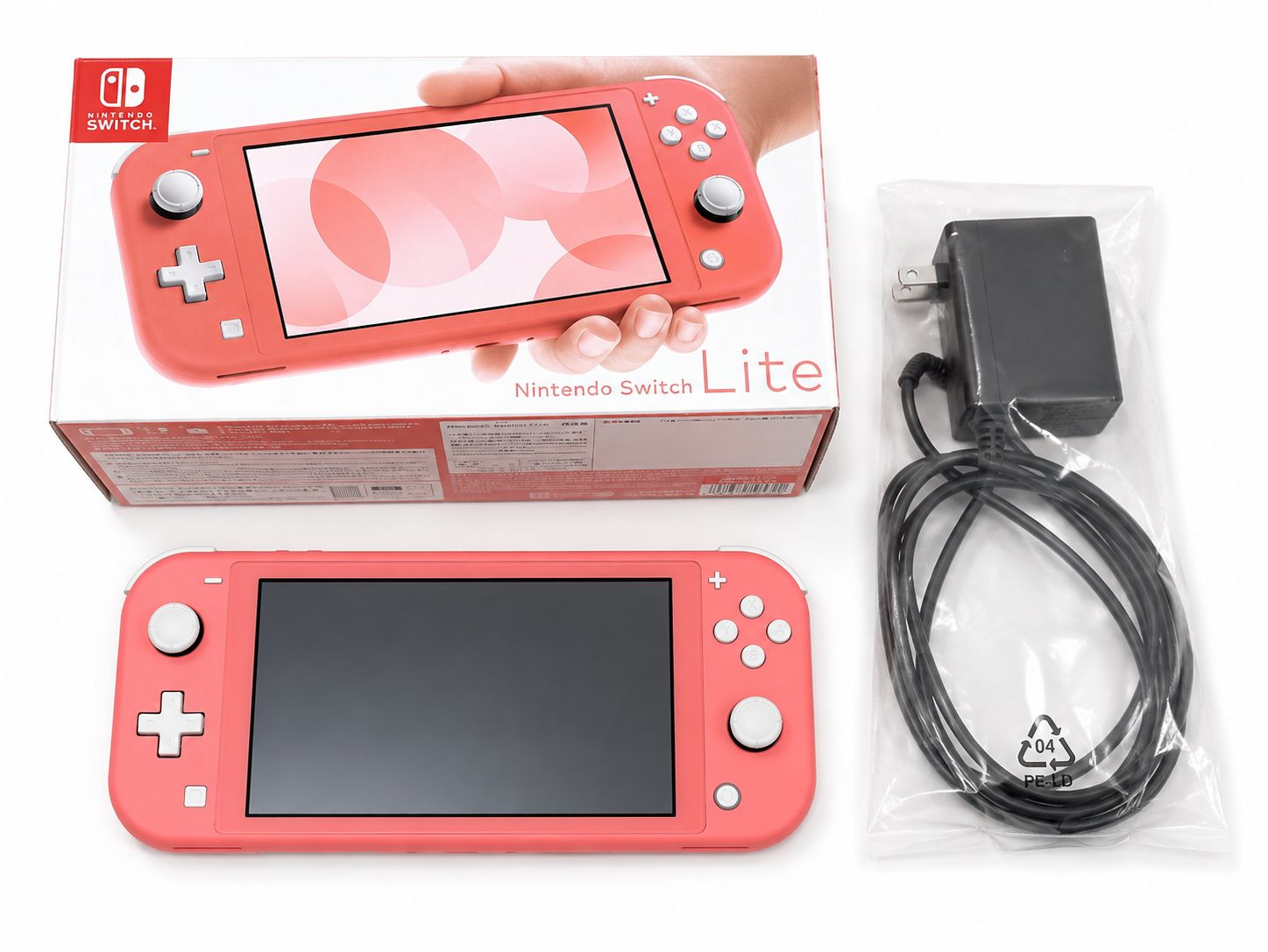 Nintendo Switch Lite コーラル 本体 箱・純正ACアダプター付き