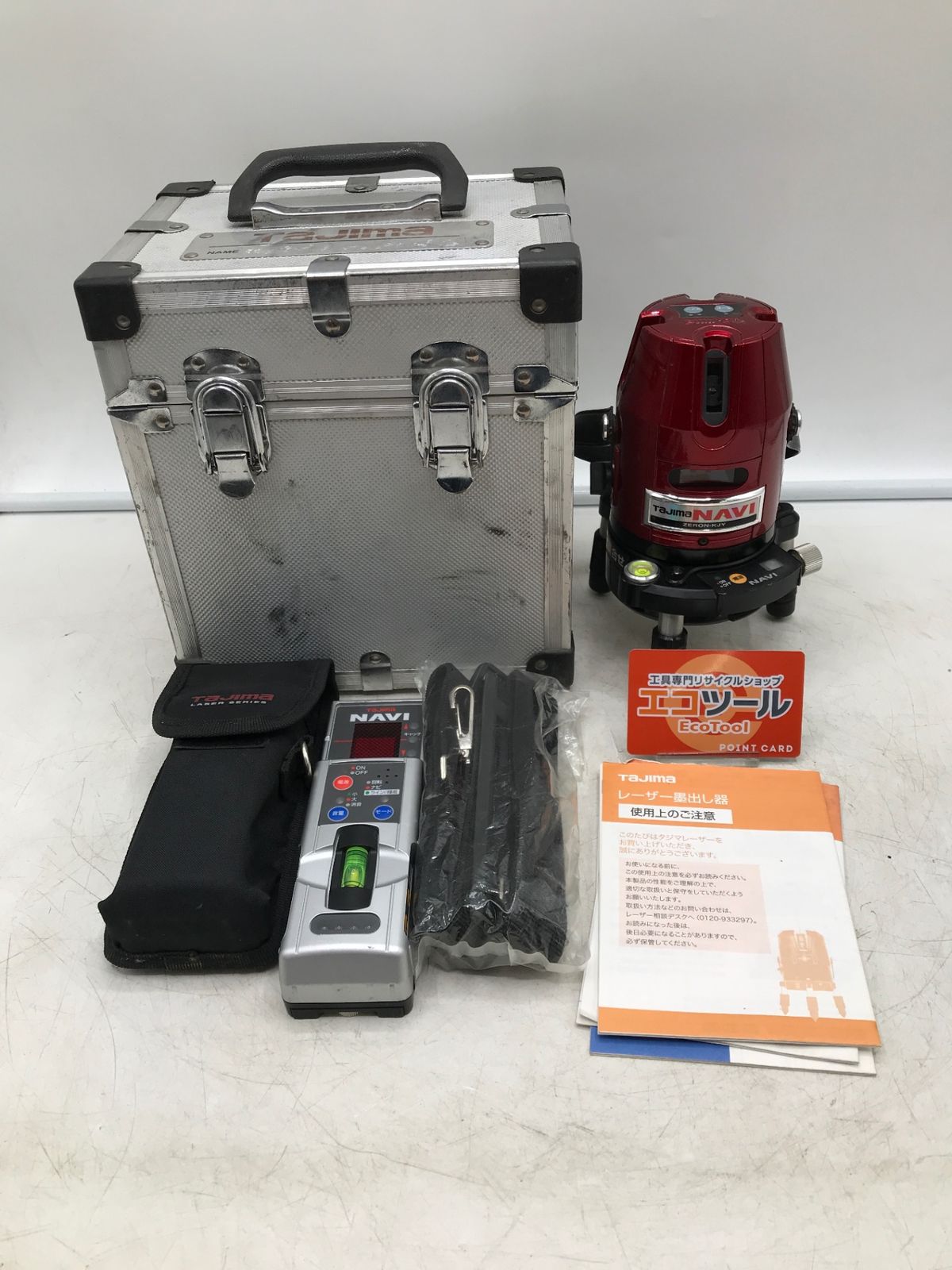 【中古品】TAJIMA/タジマ ZERON-KJY ☆ レーザー墨出し器 NAVIゼロ 矩十字・横受光器付 [IT_Y9RMG][岡岩][M05] 20,187円