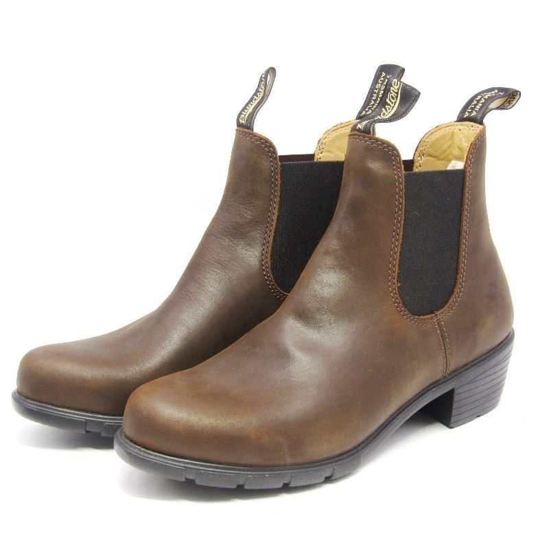 美品 Blundstone ブランドストーン UK7 サイドゴアブーツ WOMENS SERIES 1673 BS1673251 PU ELASTIC SIDED Antique Brown 18002319 10,082円
