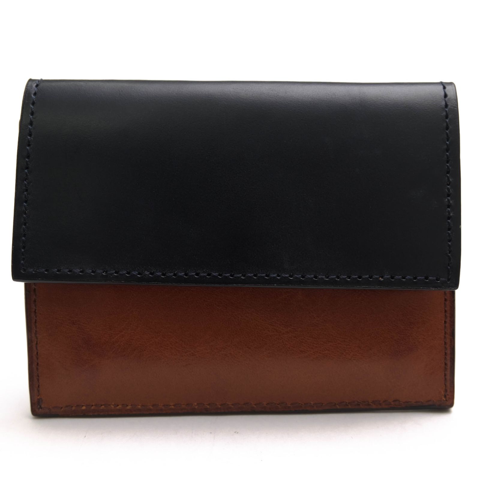 ココマイスター／COCOMEISTER 財布 ウォレット メンズ 男性 男性用 レザー 革 本革 ネイビー 紺 45014356 London Bridle Hermit ロンドンブライドル・ハーミット コンパクトウォレット 小銭入れあり