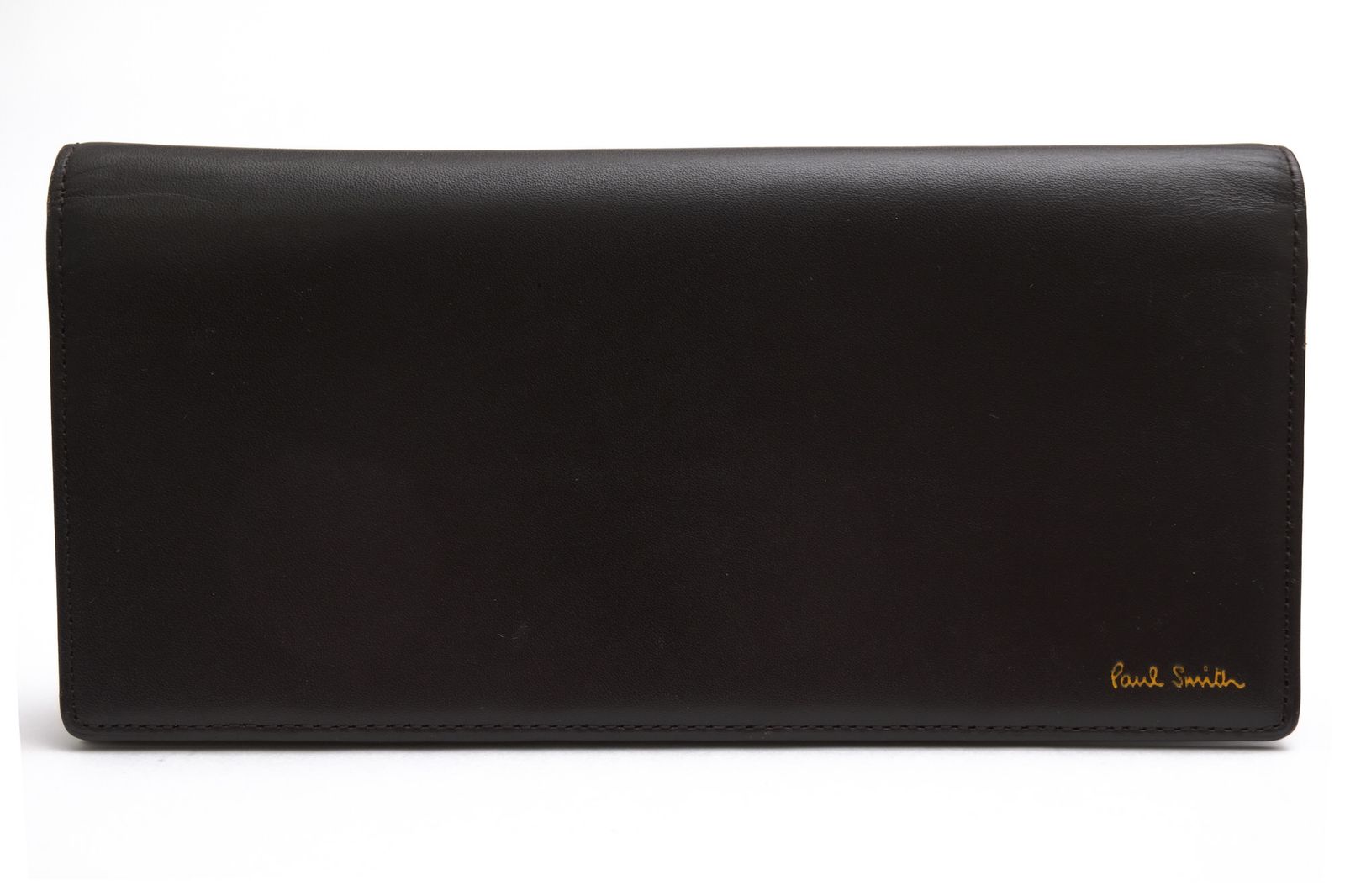 ポールスミス／Paul Smith 長財布 財布 ウォレット メンズ 男性 男性用 レザー 革 本革 ダークブラウン 茶 ブラウン PSC106 Colorful Classic カラフルクラシック 小銭入れあり 二つ折り