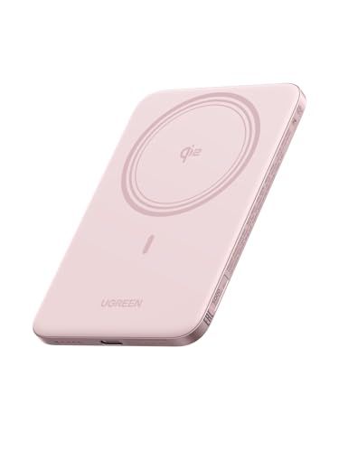 UGREEN Air マグネット式ワイヤレス充電 8.6mm超薄型 Qi2認証 15W急速充電 MagSafe対応 5000mAh 軽量 小型 携帯便利 USB-C PD 20W パススルー充電対応 iPhone 17 / 16 / 15 / 14 / 13e