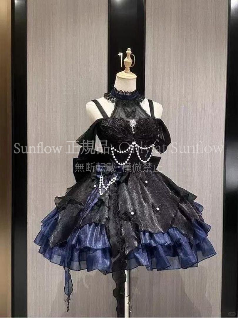 再入荷 【送料無料】コスプレ衣装 お嬢かわいメイド衣ワンピー可愛いドレロリー仮装ゴスロリ
