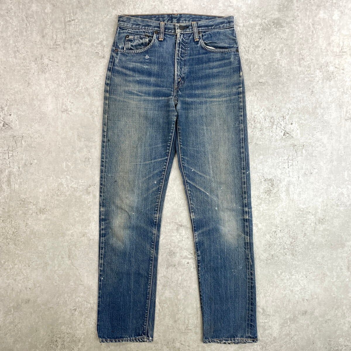 60-70年代頃 USA製 Levi's リーバイス 505 BIG E期 メンズW29相当 ジップフライ TALON42 ボタン裏5刻印 ポケット裏シングル センターループ デニムパンツ 古着