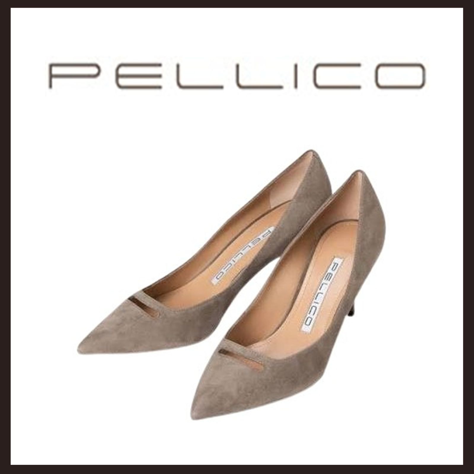 新品未使用　PELLICO(ペリーコ)　ANIMA アネッリ スウェード パンプス　トープ　26.5cm