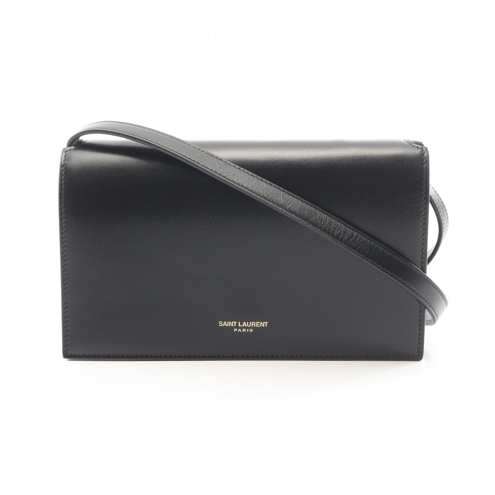 サンローランパリ SAINT LAURENT PARIS ショルダーバッグ ブラック レザー ショルダーバッグ レディース Used A 75,790円