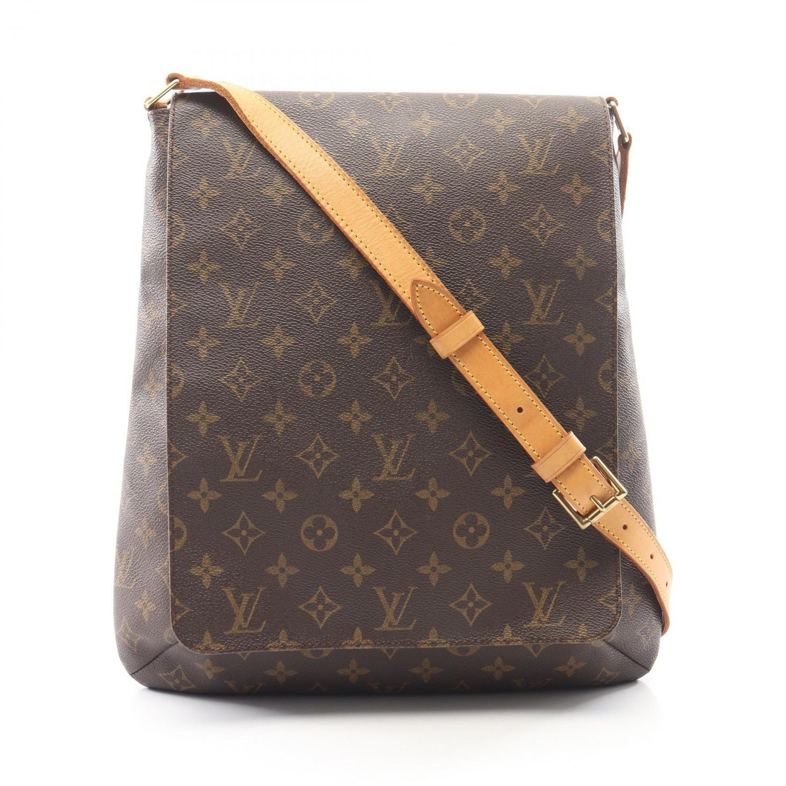 ルイ・ヴィトン LOUIS VUITTON ショルダーバッグ ミュゼット モノグラム M51256 PVCコーティングキャンバス レザー ミュゼット レディース Used B