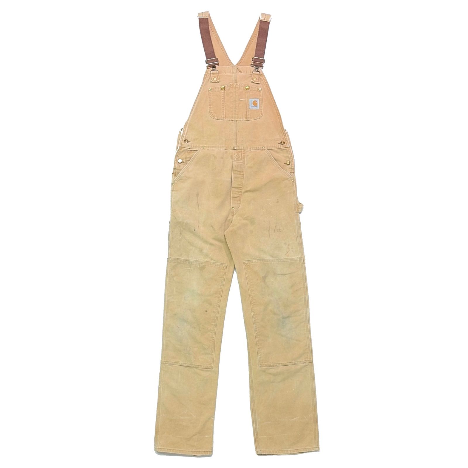 90s 00s CARHARTT カーハート ブラウンダック ダブルニー オーバーオール