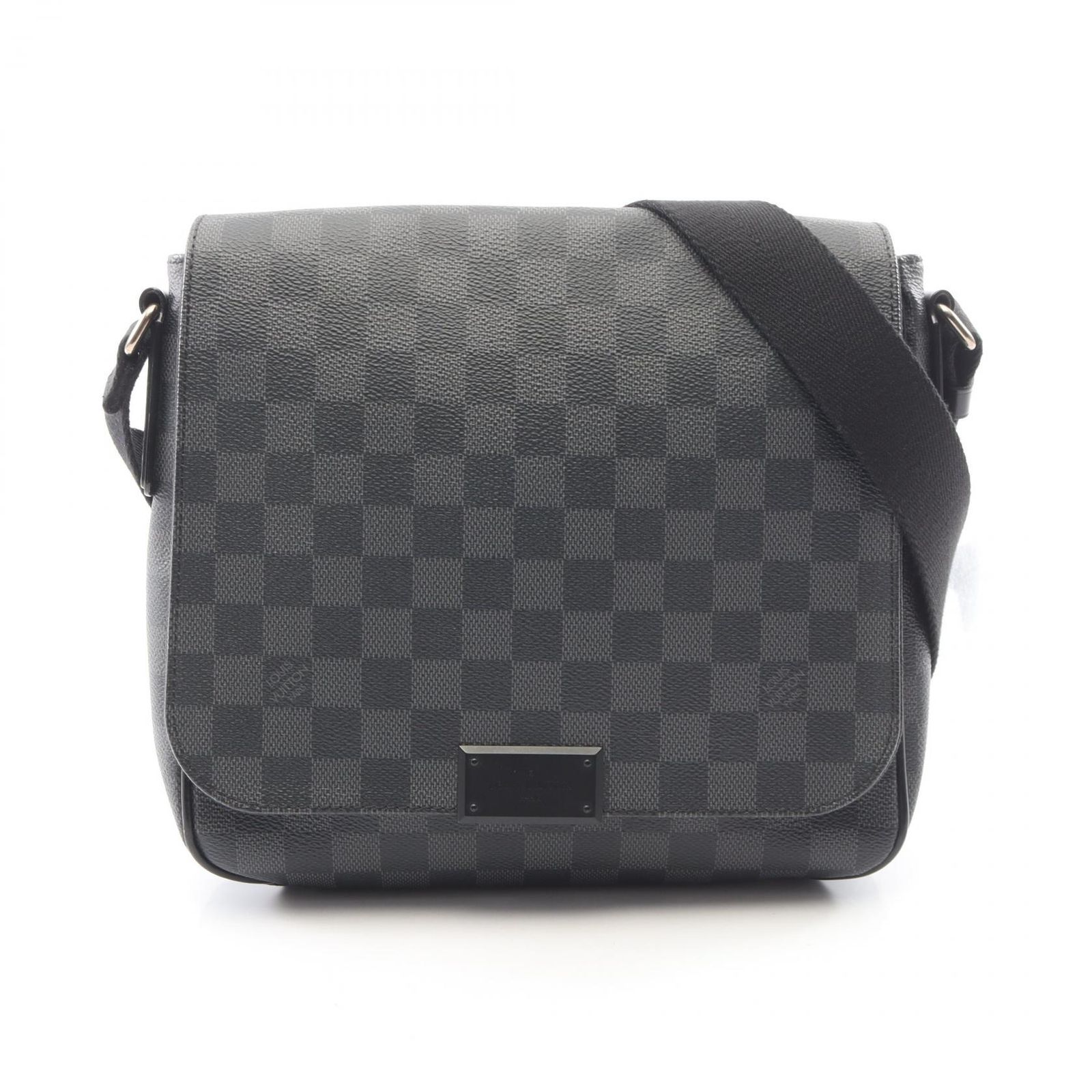 ルイ・ヴィトン LOUIS VUITTON ショルダーバッグ ディストリクトPM ダミエグラフィット N41260 PVCコーティングキャンバス レザー ディストリクトPM メンズ Used A