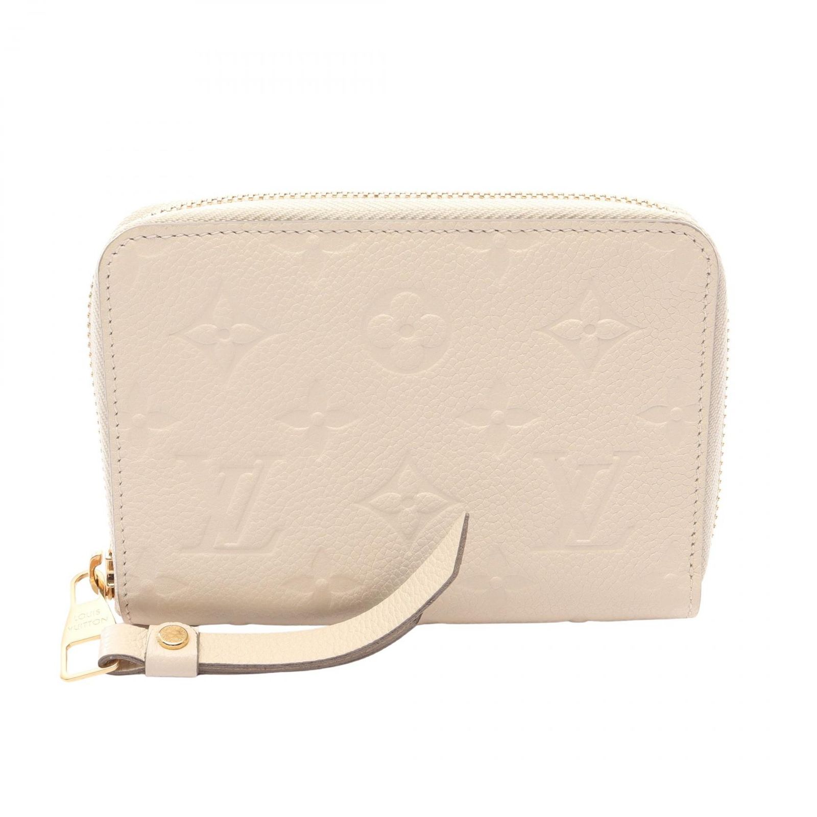 ルイ・ヴィトン LOUIS VUITTON ラウンド財布 ポルトフォイユ スクレット コンパクト モノグラムアンプラント M93432 ネージュ レザー ポルトフォイユ・スクレット コンパクト