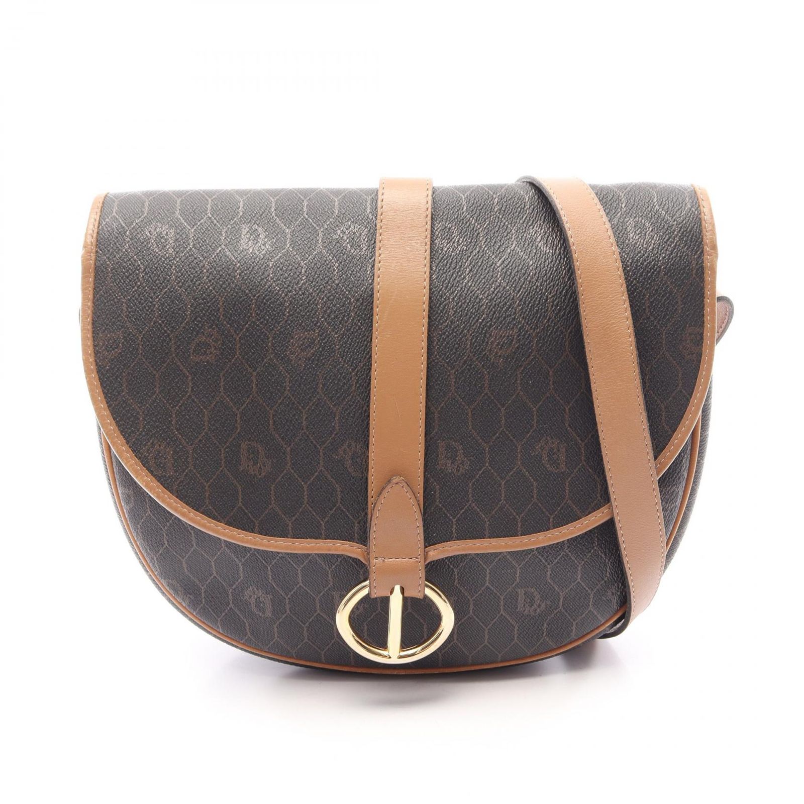 ディオール Dior ショルダーバッグ ハニカム ダークブラウン/ブラウン その他 ハニカム ショルダーバッグ レディース Used B