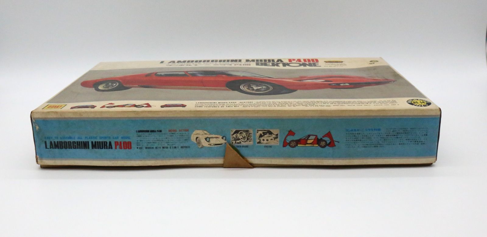【絶版品】オオタキ 1/16 ランボルギーニ ミウラ P400 プラモデルキット モーター付 KIT NO.OT3-15