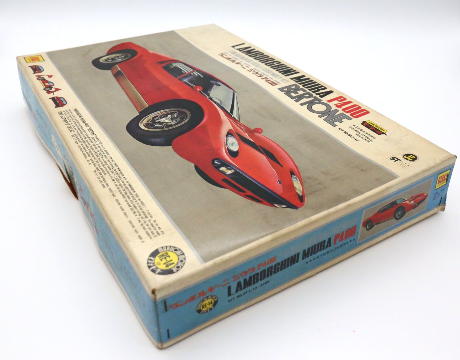 【絶版品】オオタキ 1/16 ランボルギーニ ミウラ P400 プラモデルキット モーター付 KIT NO.OT3-15
