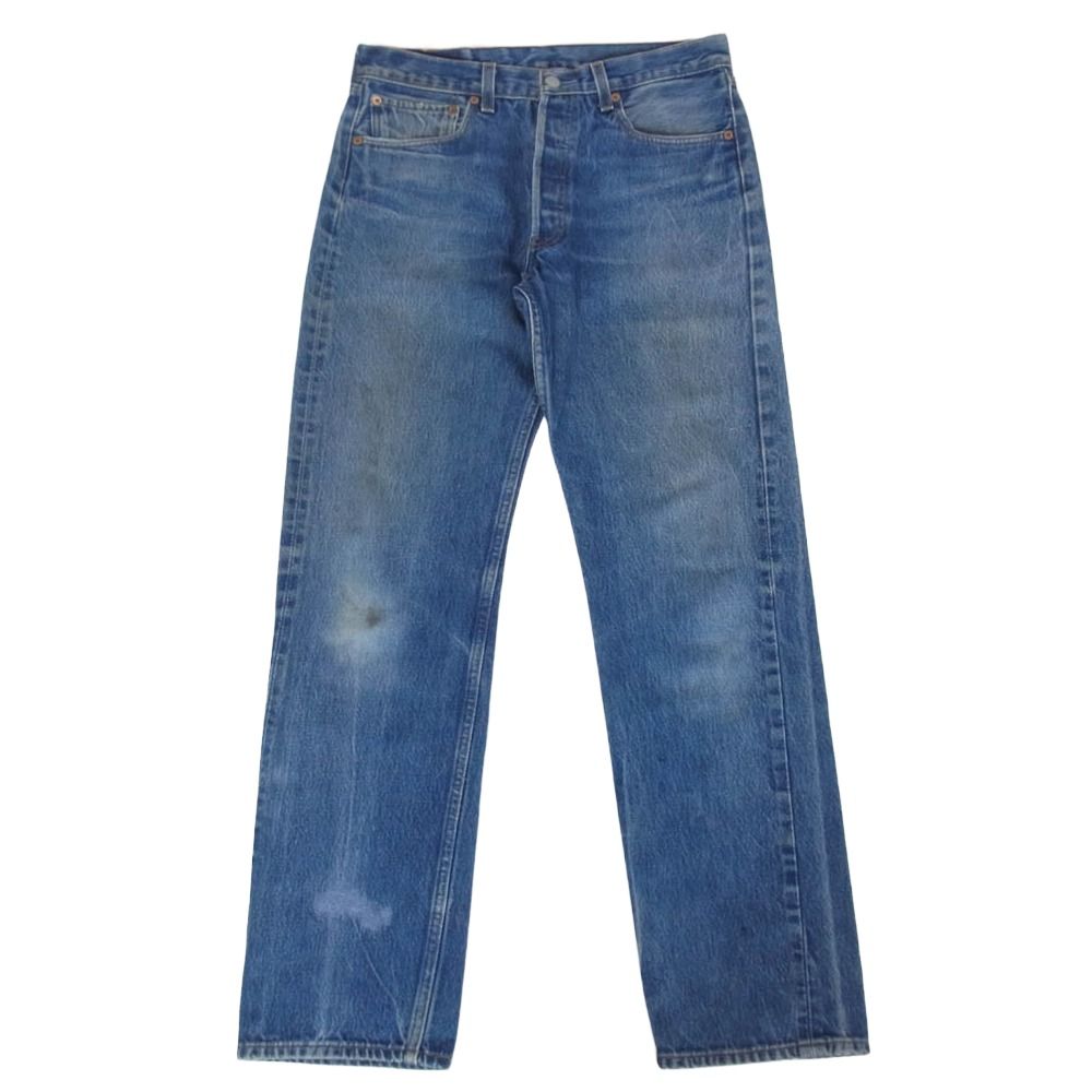 Levi's リーバイス 501-0000 00s メキシコ製 ボタン裏刻印190 501 レギュラー ボタンフライ ジーンズ デニム パンツ W33 L36 インディゴブルー系 33【中古】